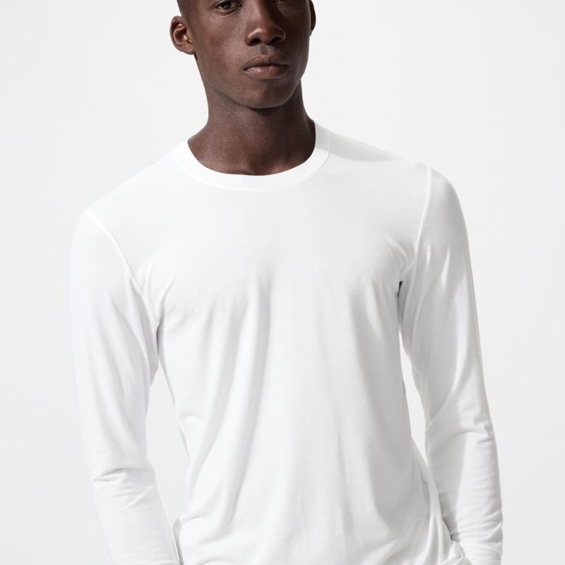 Футболка с круглым вырезом HEATTECH (длинный рукав)