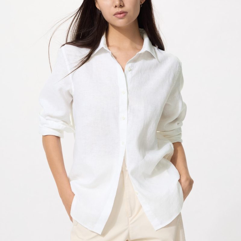Рубашка из 100% высококачественного льна