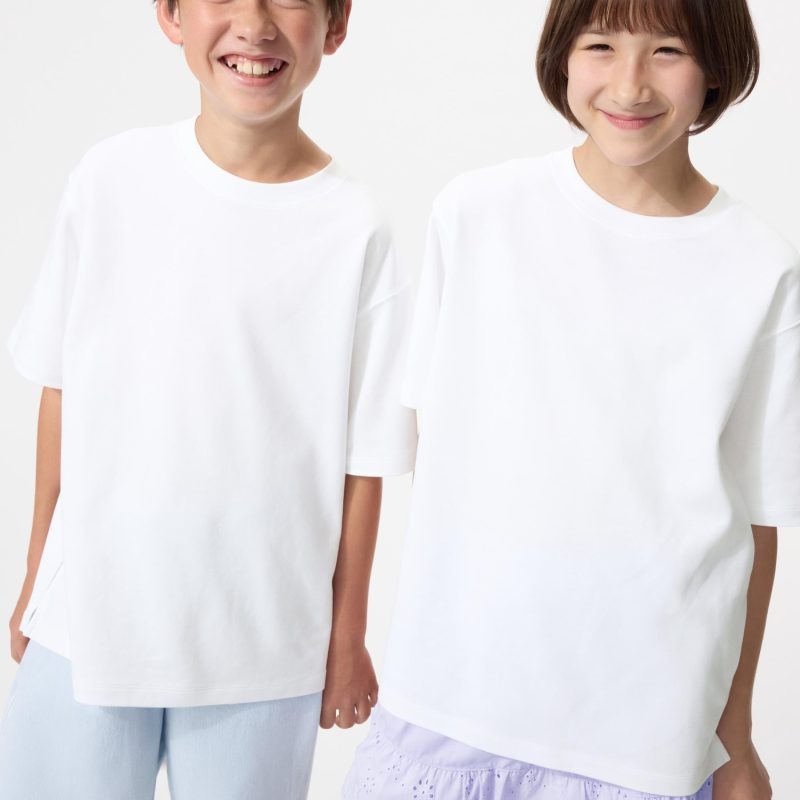 Хлопковая футболка с круглым вырезом AIRism из хлопка