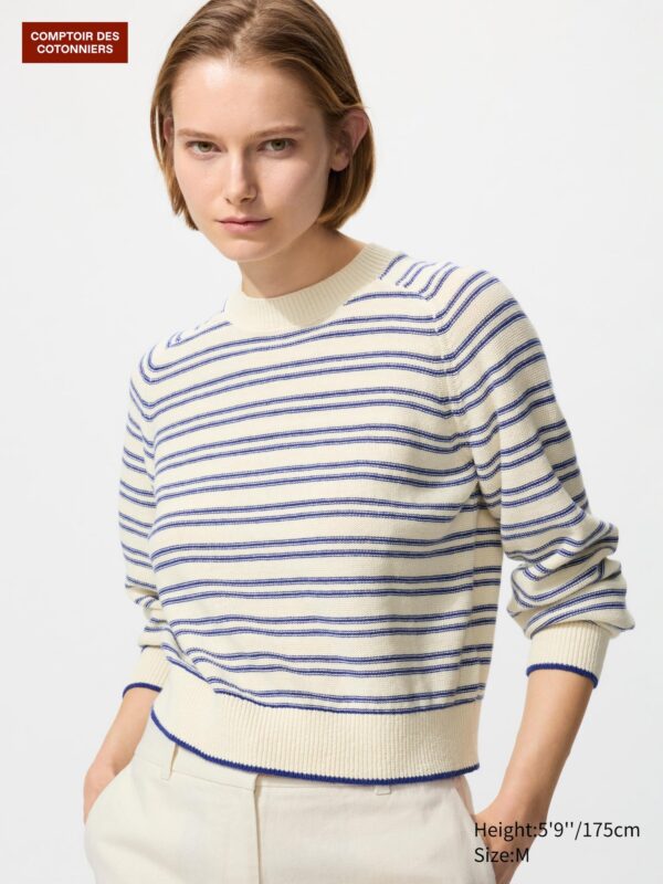 Chunky Linen Crew Neck Jumper