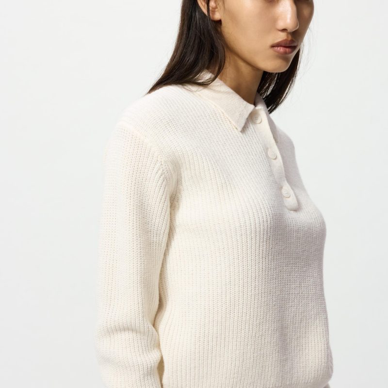 Джемпер поло из смеси шерсти