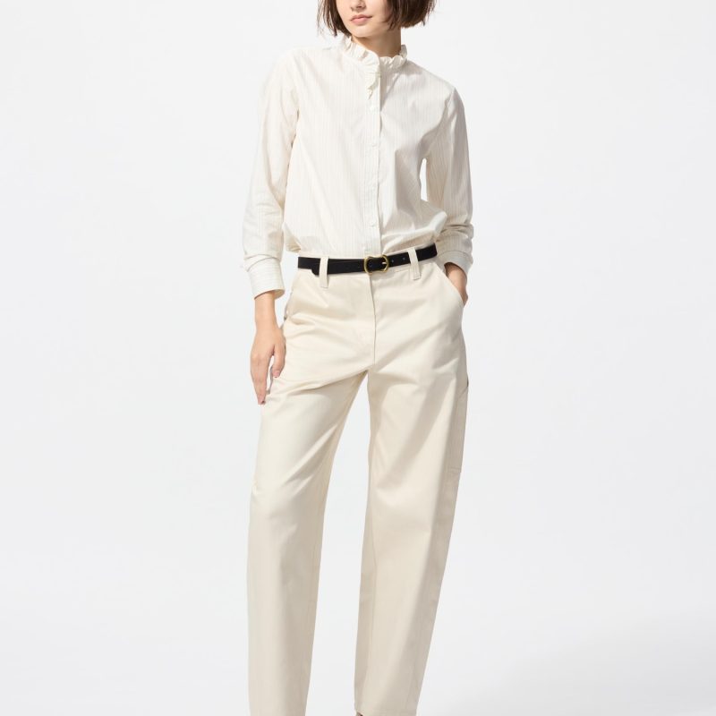 Брюки-бочкообразки из хлопчатобумажного лиоцелла