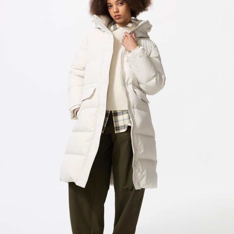 Ультра теплое длинное пуховое пальто