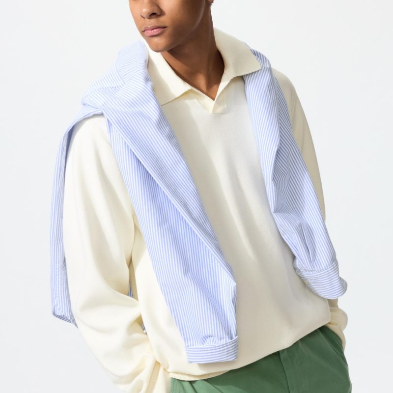 Стирающееся миланское поло Skipper в рубчик