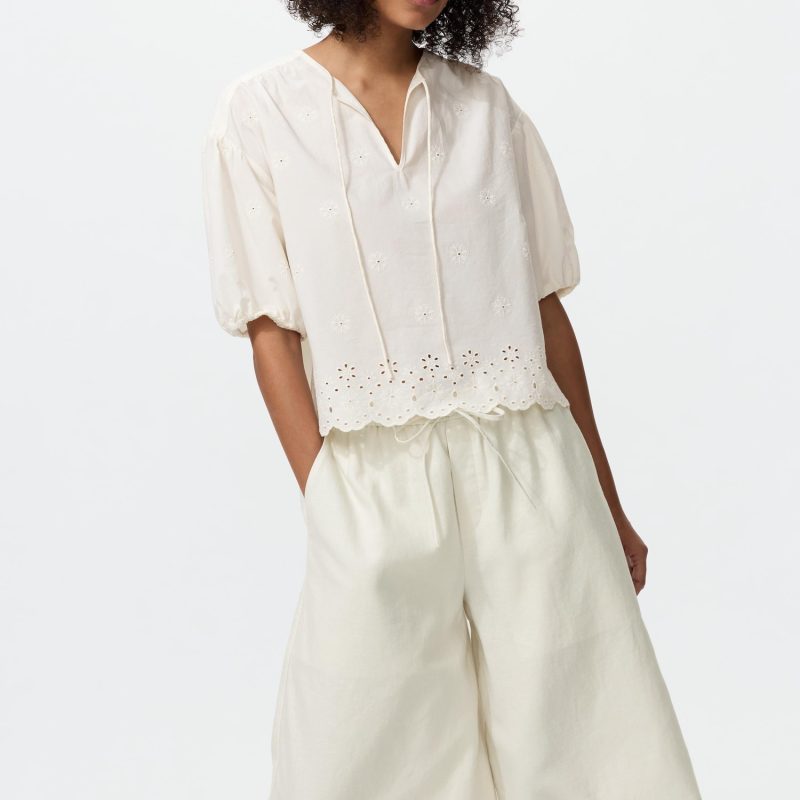 Linen Blend Culottes