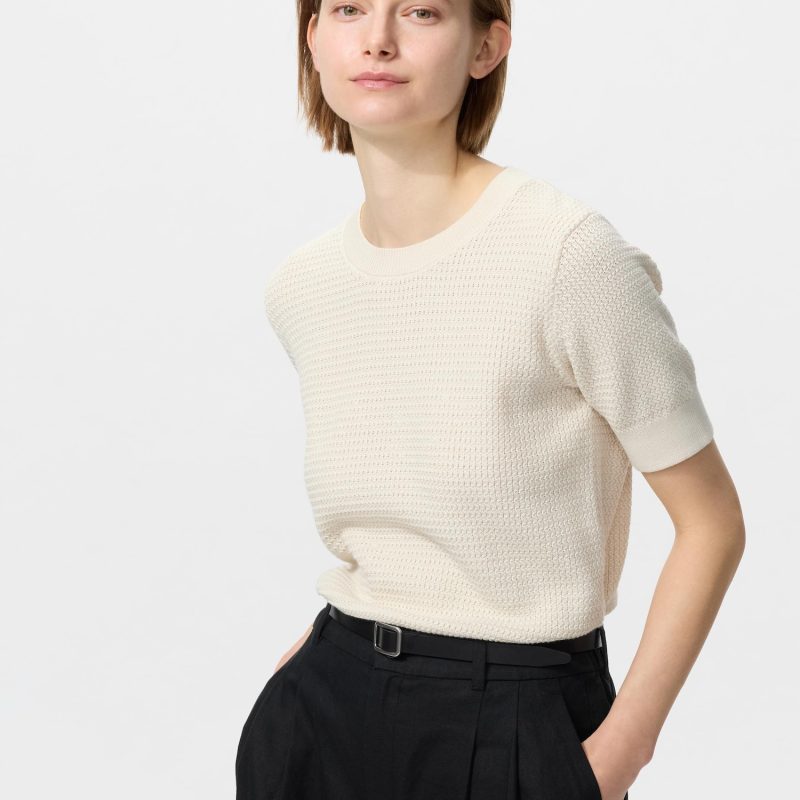 Cotton Crew Neck Jumper (Short Sleeve)