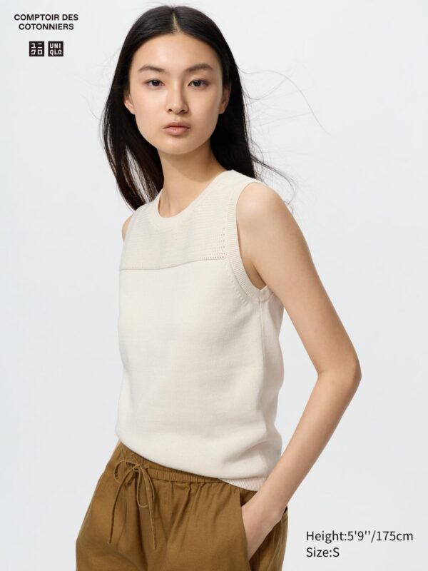 Cotton Crew Neck Jumper (Sleeveless)