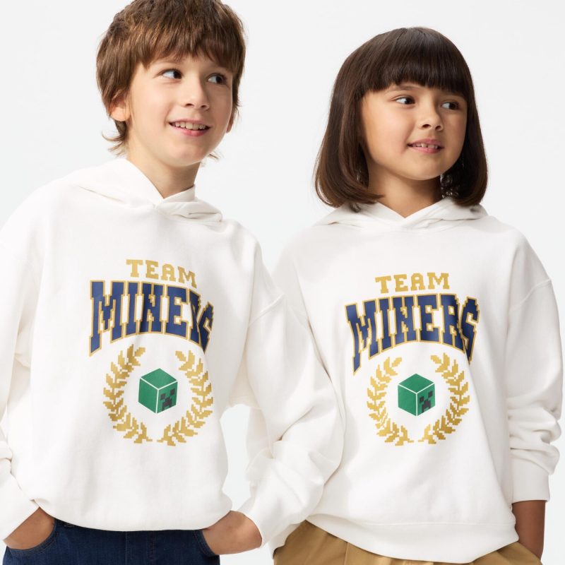 Толстовка с капюшоном в стиле Майнкрафт с графическим принтом