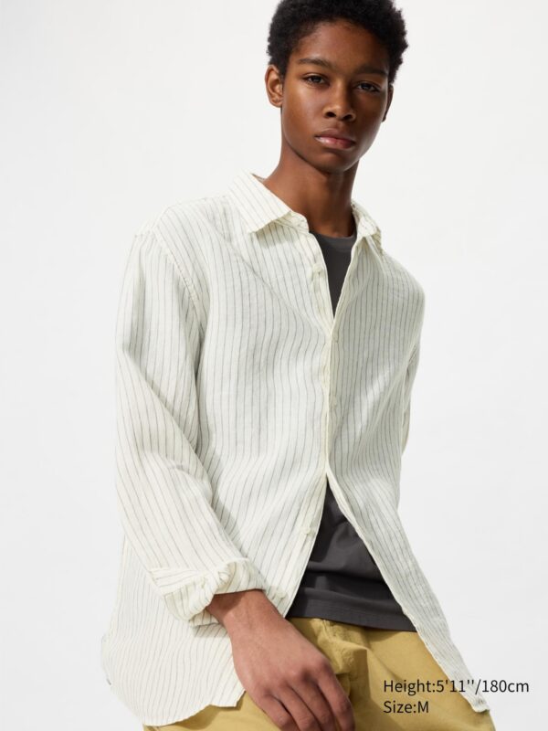 Рубашка из 100% высококачественного льна