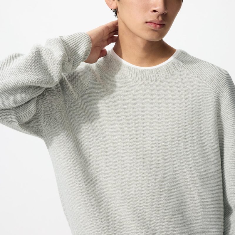 Моющийся бесшовный джемпер с круглым вырезом из 3D-трикотажа