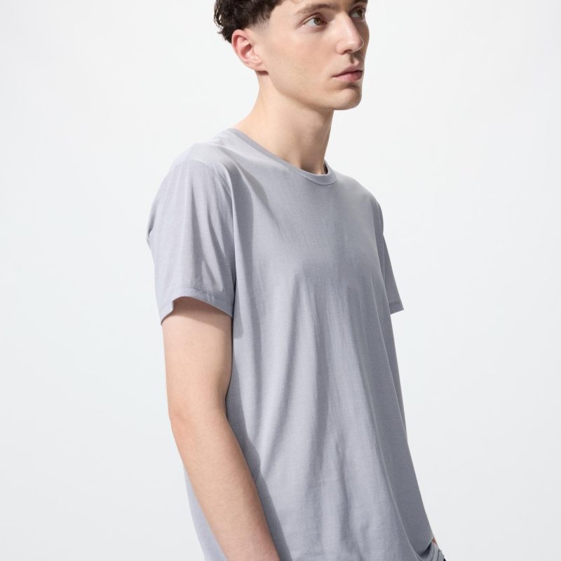 Футболка с круглым вырезом AIRism (Вереск)