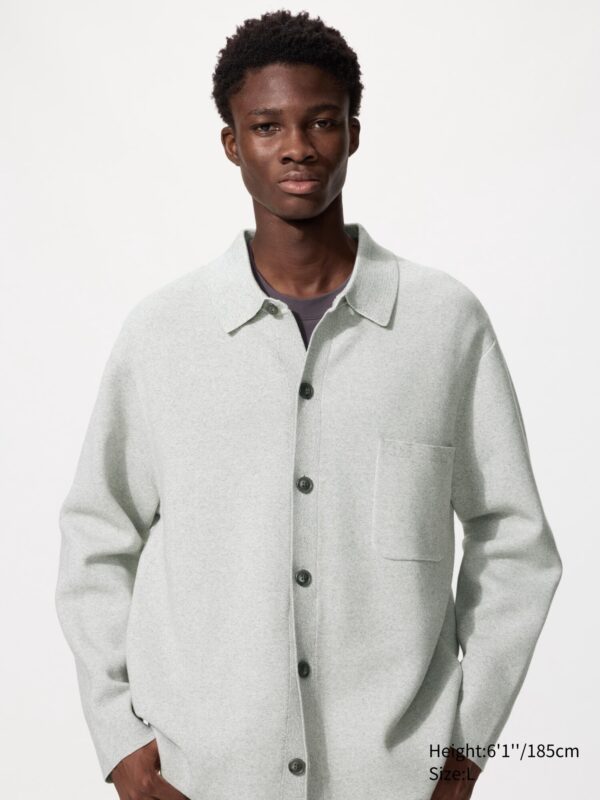 Кардиган с рубашечным воротником в рубчик от Milano