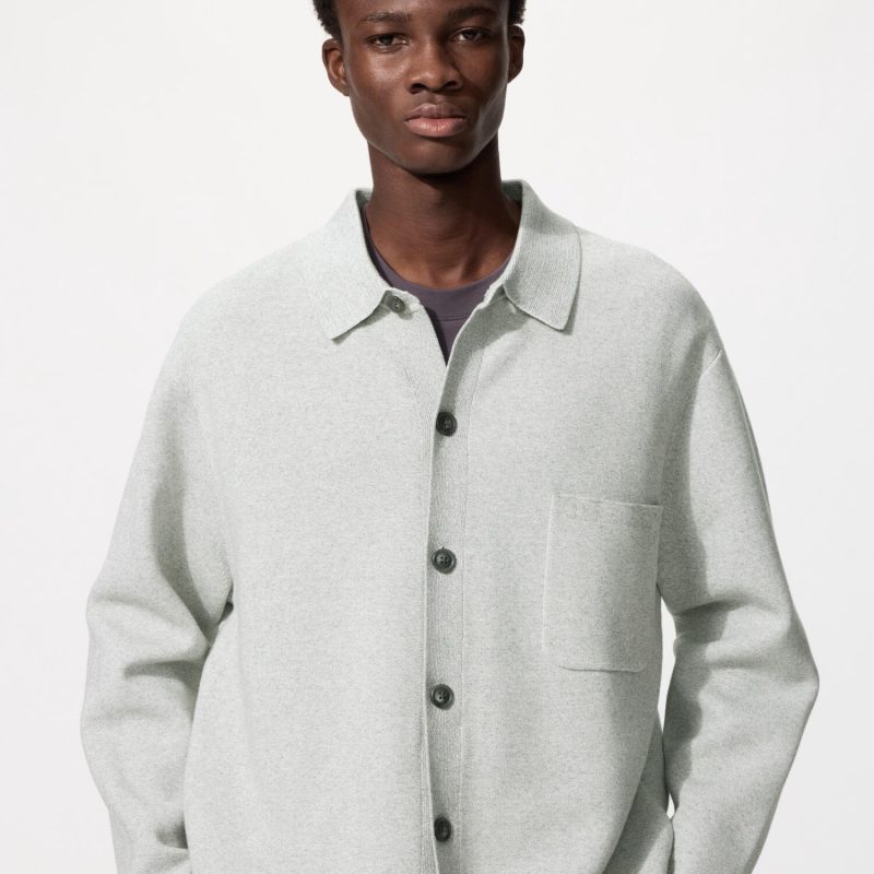 Кардиган с рубашечным воротником в рубчик от Milano