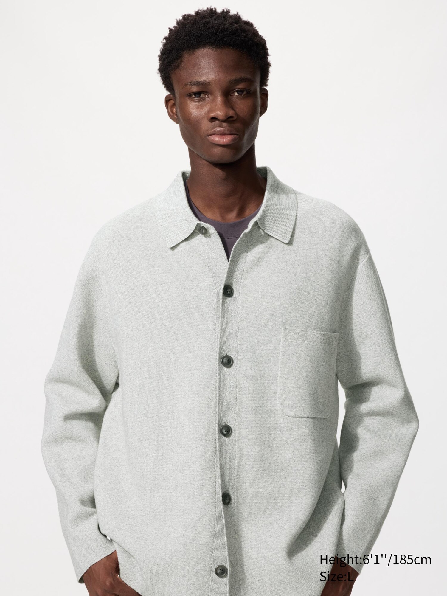 Кардиган с рубашечным воротником в рубчик от Milano