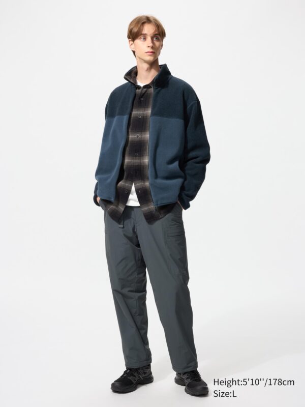 Теплые брюки на подкладке (укороченные)