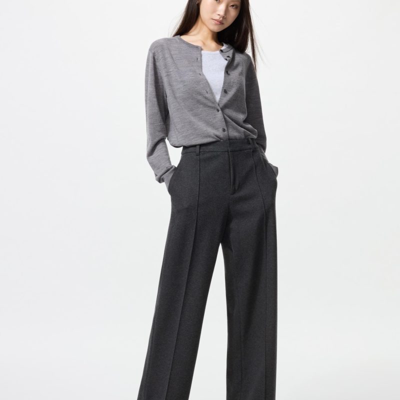 Широкие брюки из матового джерси (удлиненные)