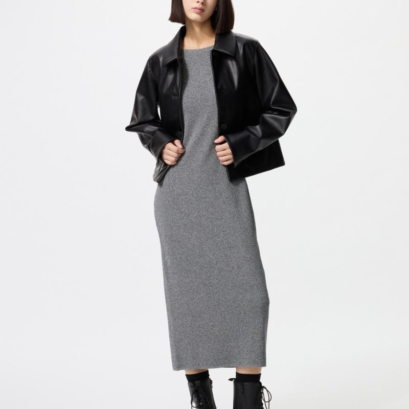 Стирающееся трикотажное платье-бюстгальтер без рукавов