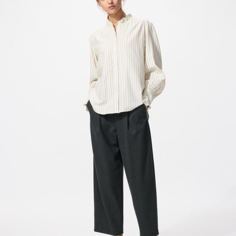 Брюки-бочкообразки из матового джерси