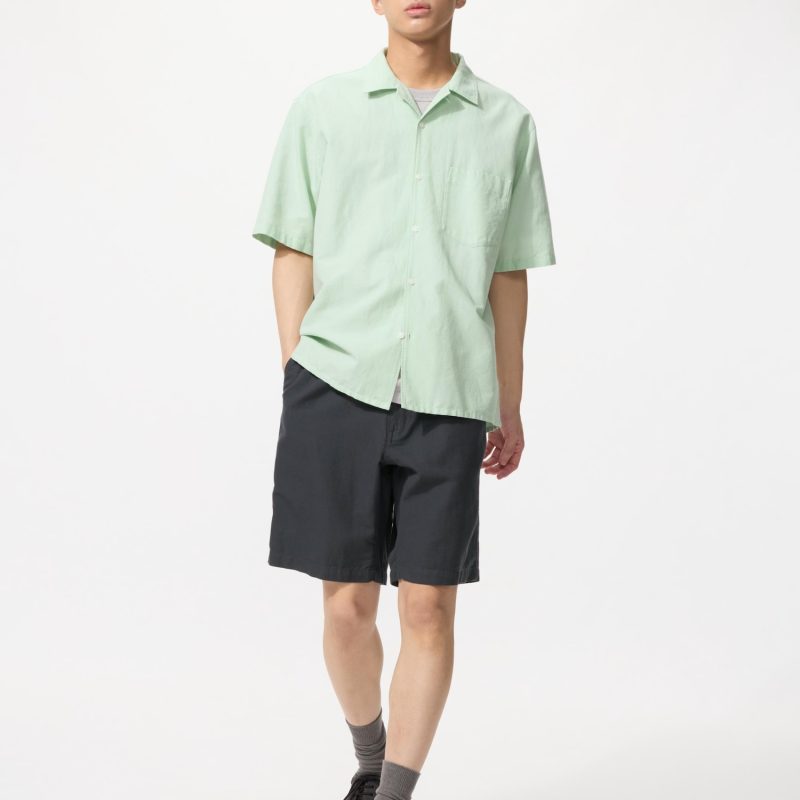 Шорты из льняной смеси