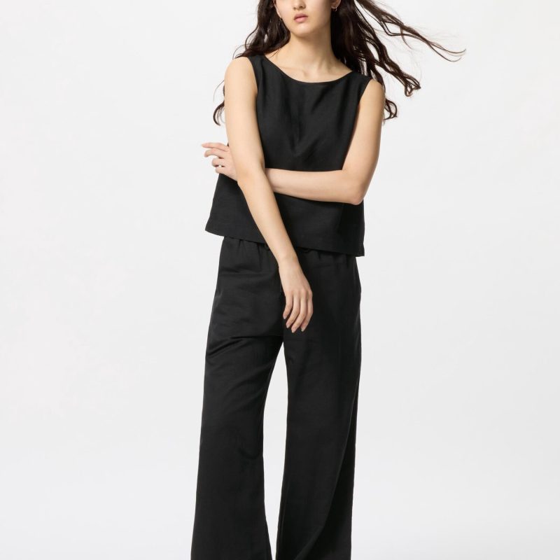 Легкие брюки из льняной смеси