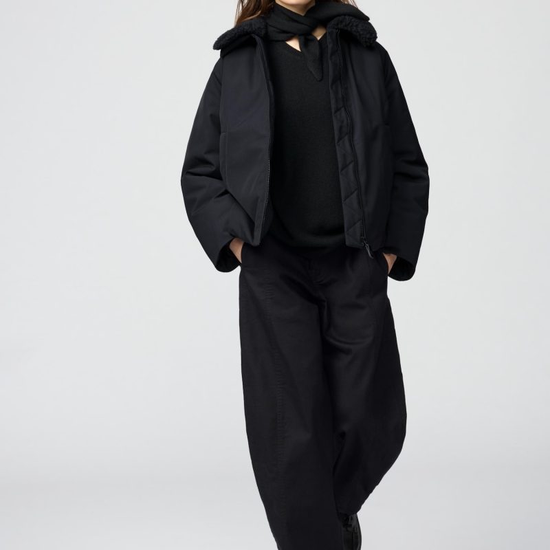 Хлопчатобумажные брюки с изгибом щиколотки