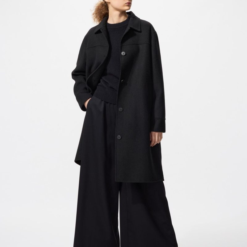 Двустороннее длинное пальто