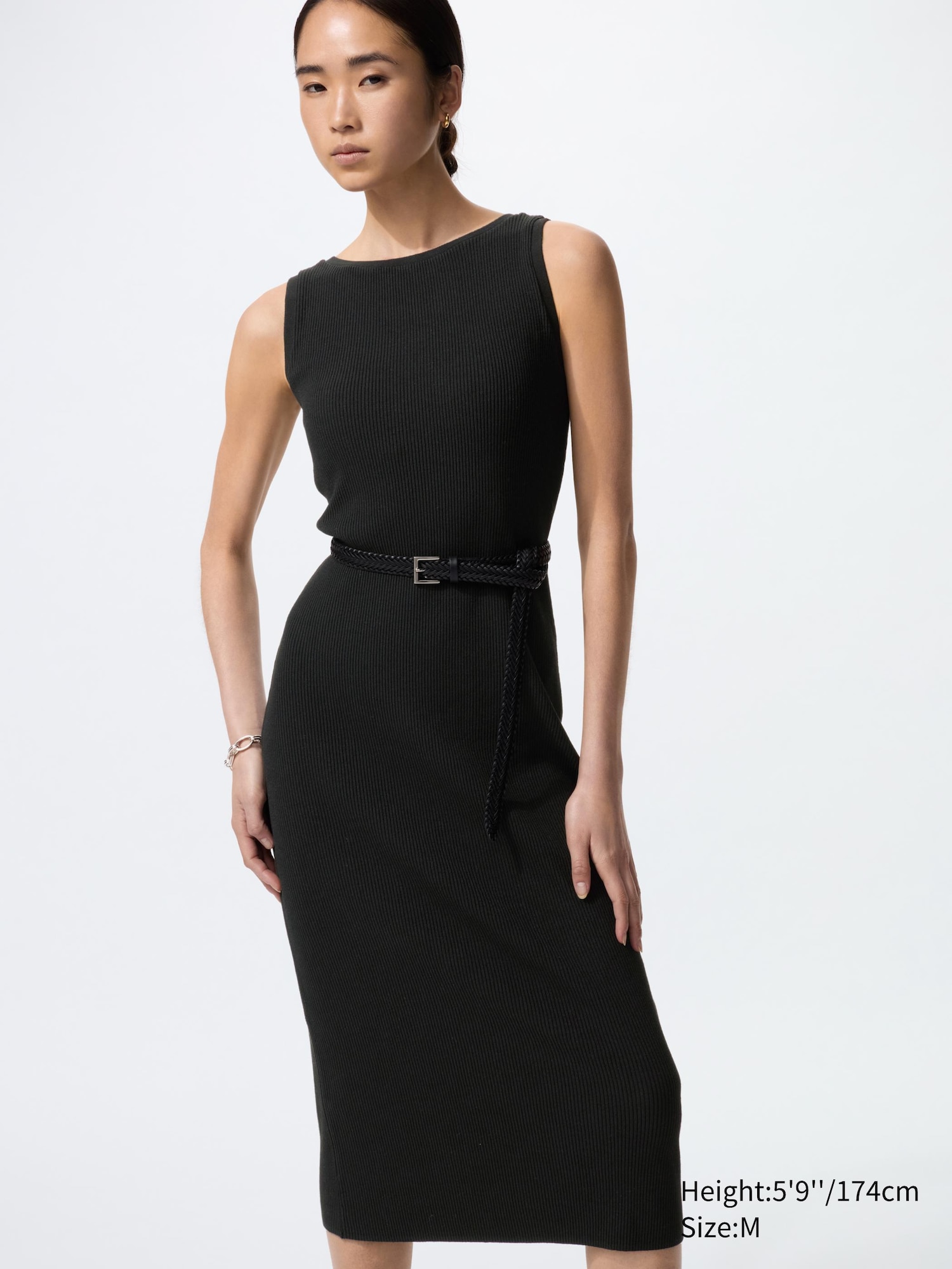 Стирающееся трикотажное платье-бюстгальтер без рукавов