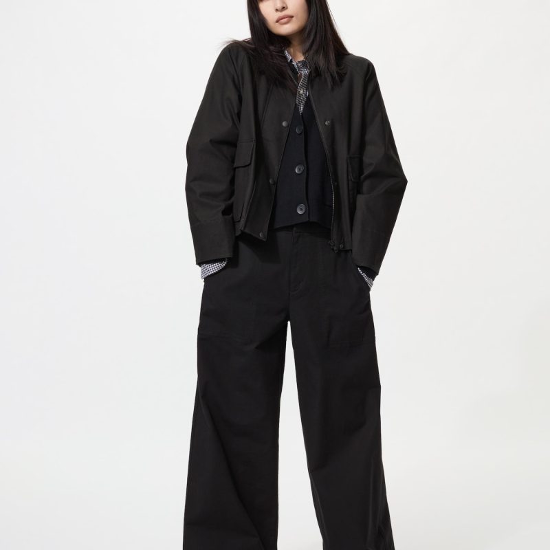 Брюки из хлопчатобумажной ткани (удлиненные)