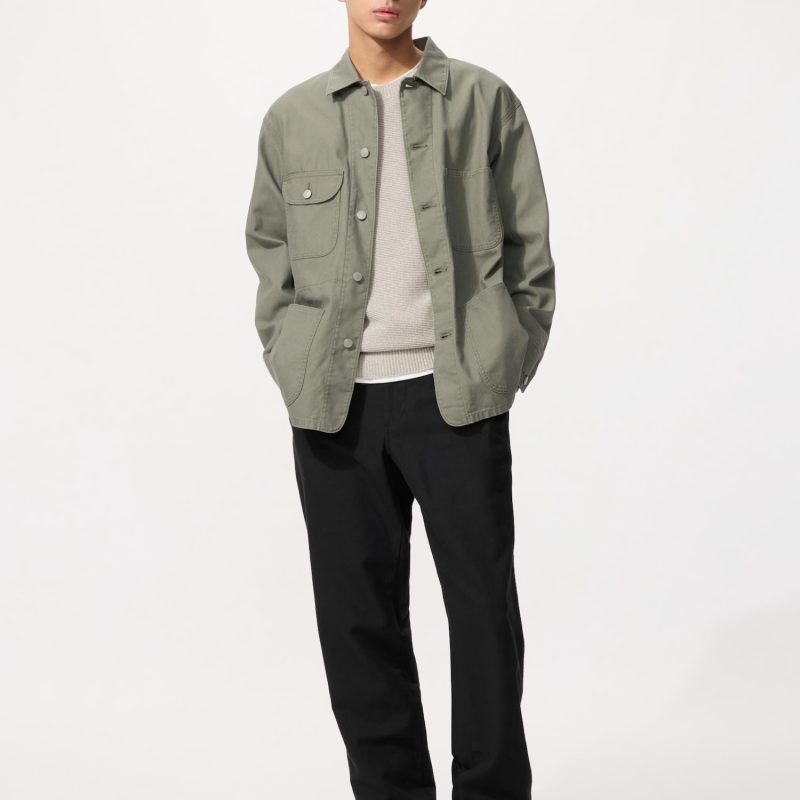 Брюки свободного кроя из льняной смеси (удлиненные)