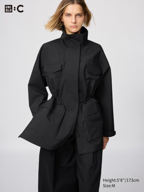 Короткое пальто свободного кроя (свободного кроя)