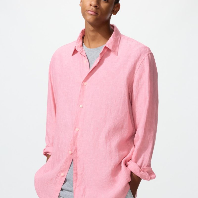 Рубашка из 100% высококачественного льна