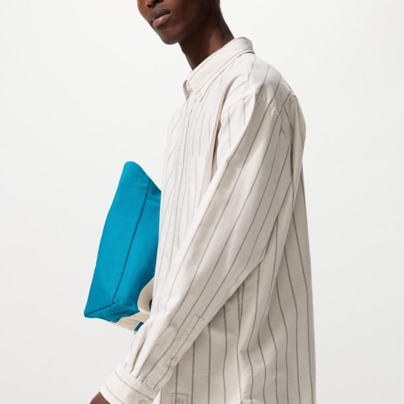 Оксфордская рубашка Оверсайз (в полоску)