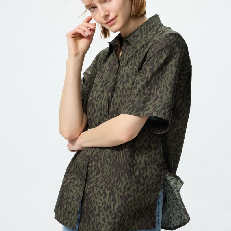 Cotton Shirt (Printed, Short Sleeve)