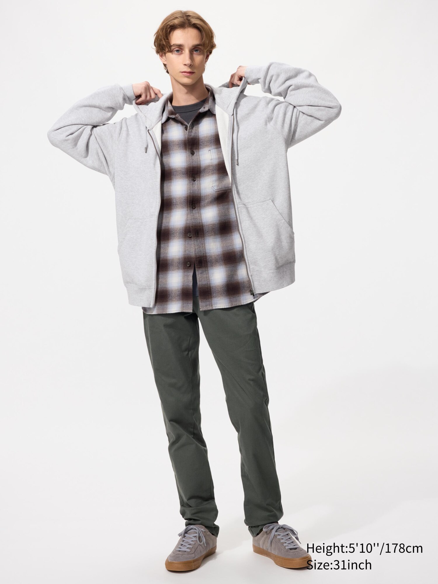 Зауженные брюки-Чинос