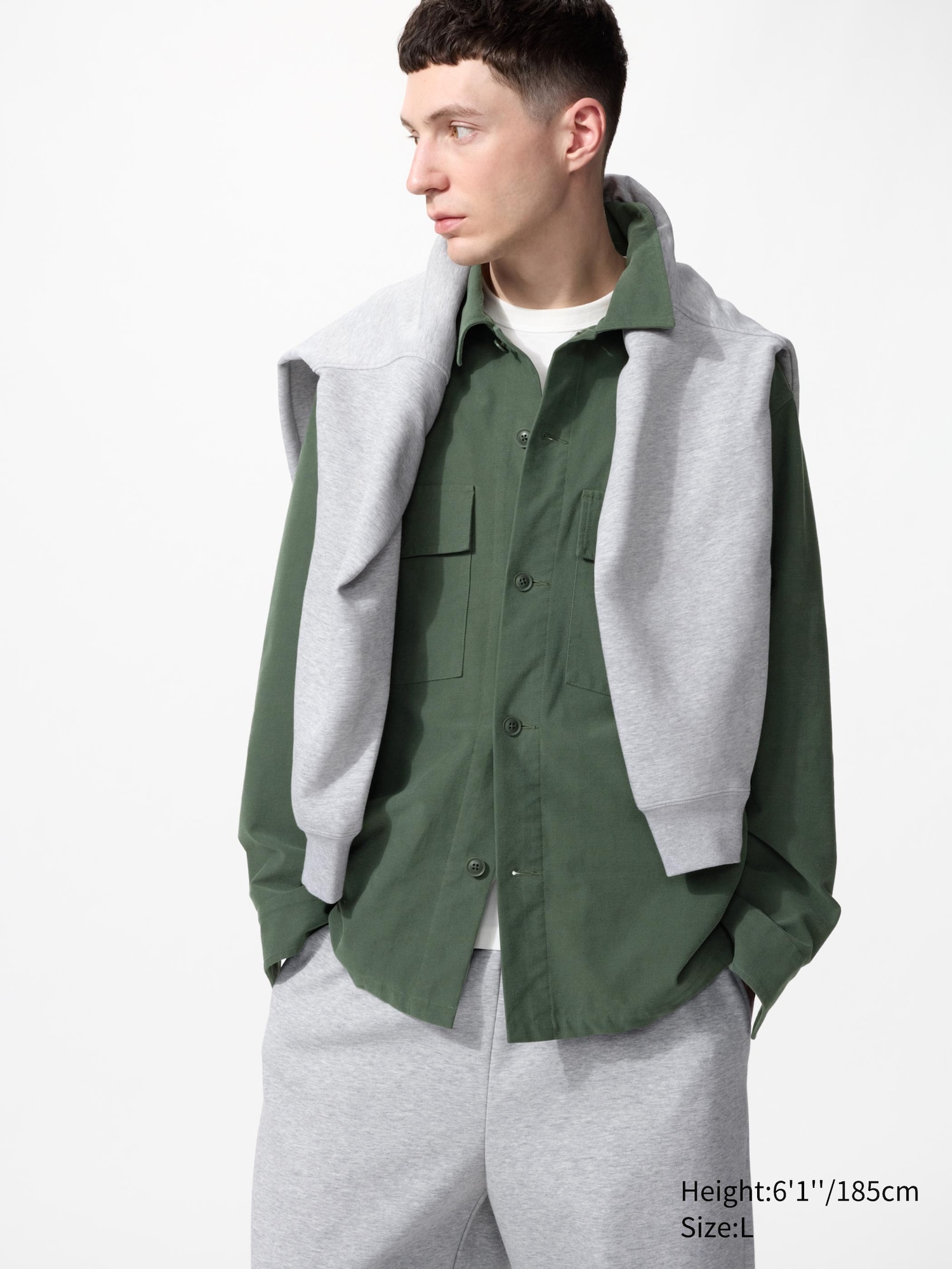 Верхняя рубашка оверсайз из джерси