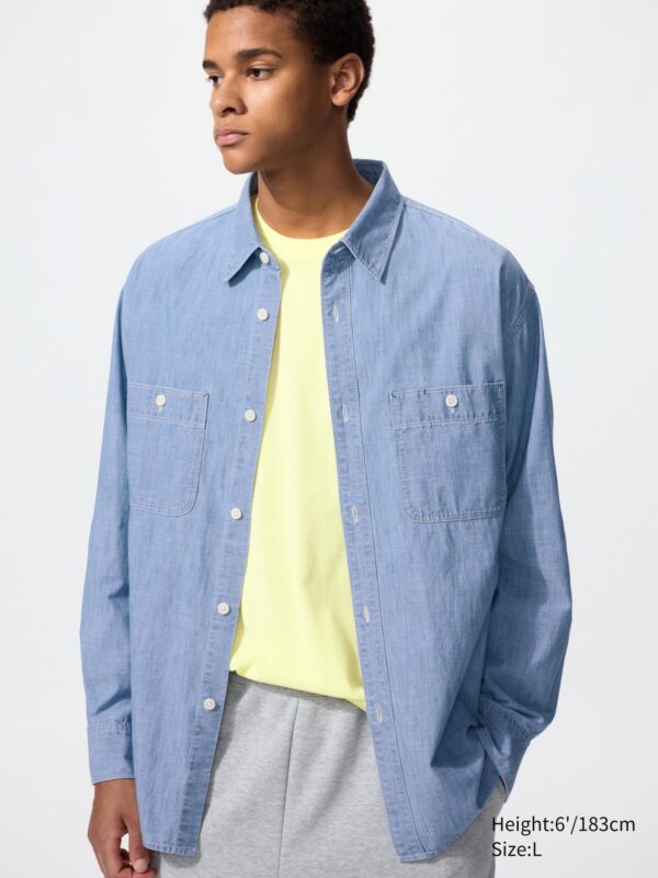 Верхняя рубашка из шамбре