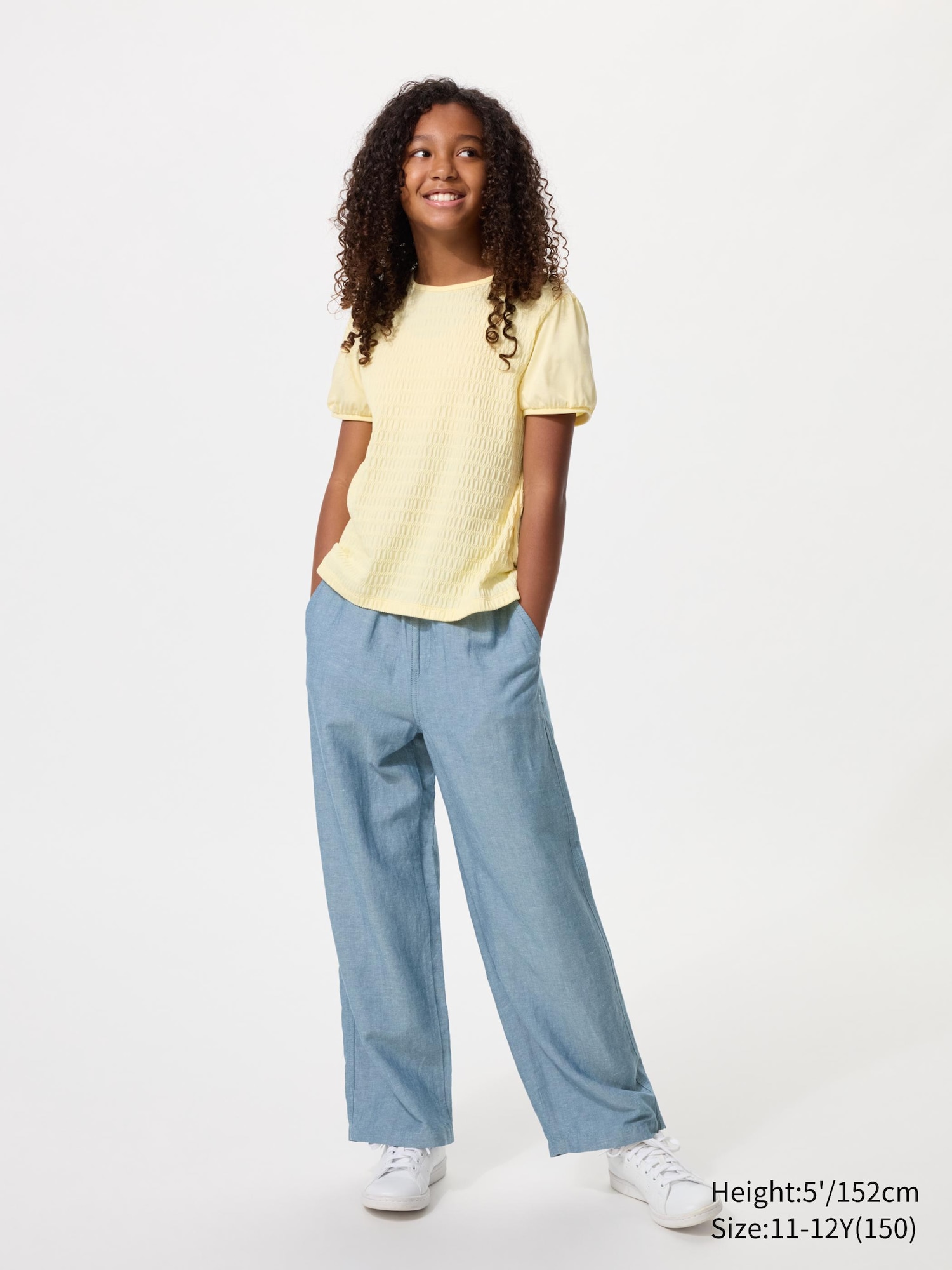 Широкие брюки из льняной смеси