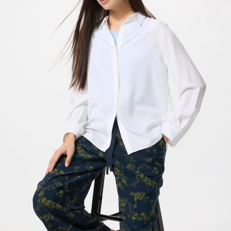 Длинные брюки из вискозы (с принтом)