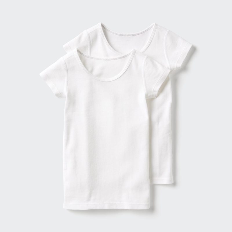 Хлопчатобумажная футболка в рубчик (2 упаковки)