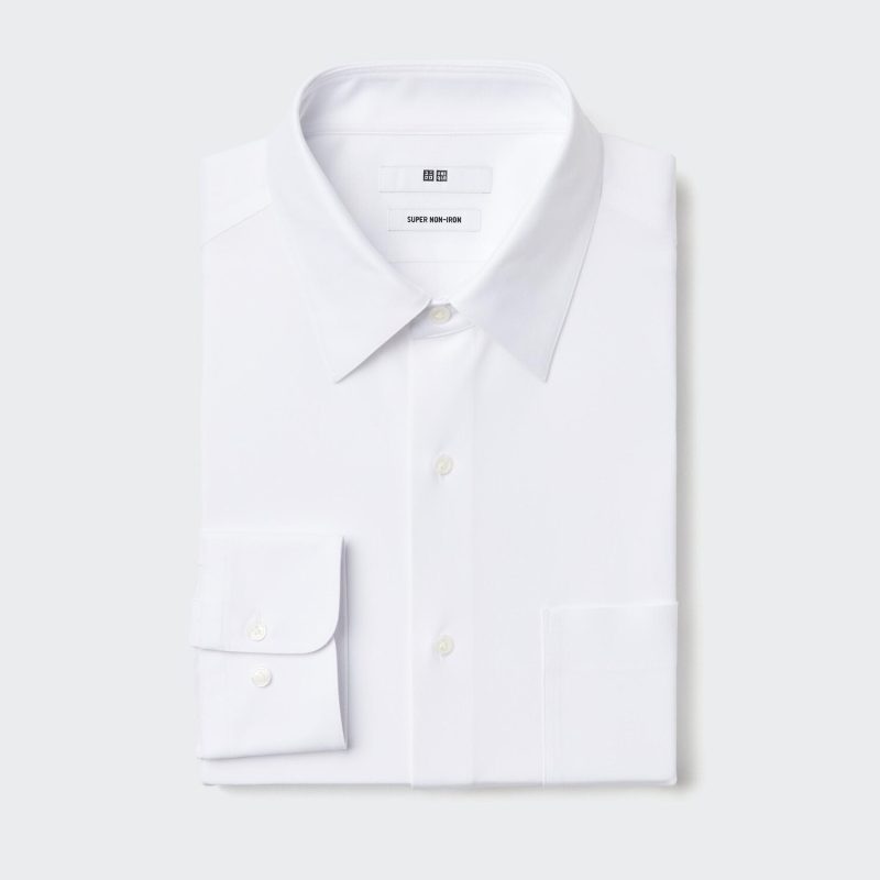 Футболка Super Non-Iron из джерси (с длинными рукавами, с воротником на пуговицах)