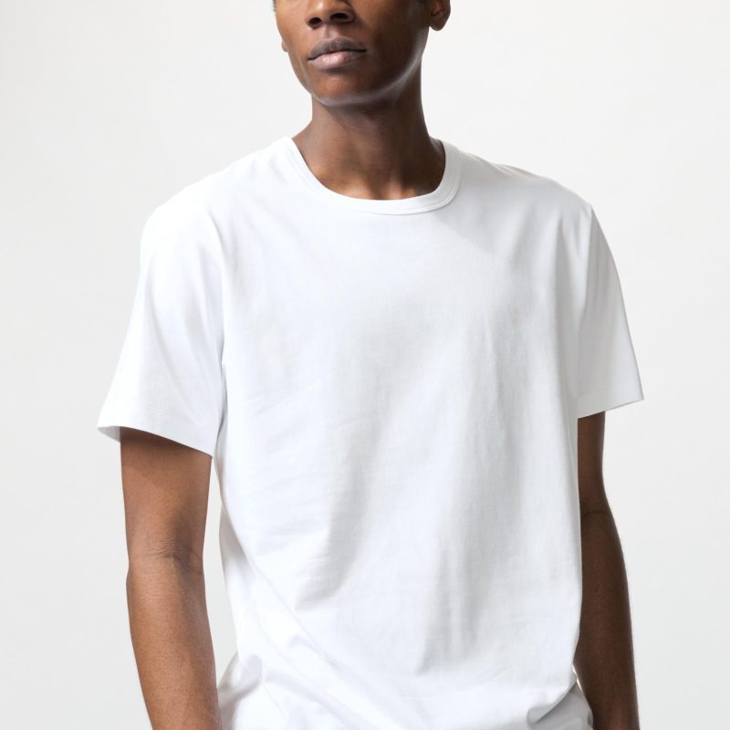 AIRism Хлопковая футболка с круглым вырезом (короткий рукав)