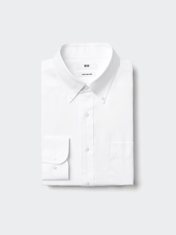 Супернемнущаяся рубашка (длинный рукав, воротник на пуговицах)