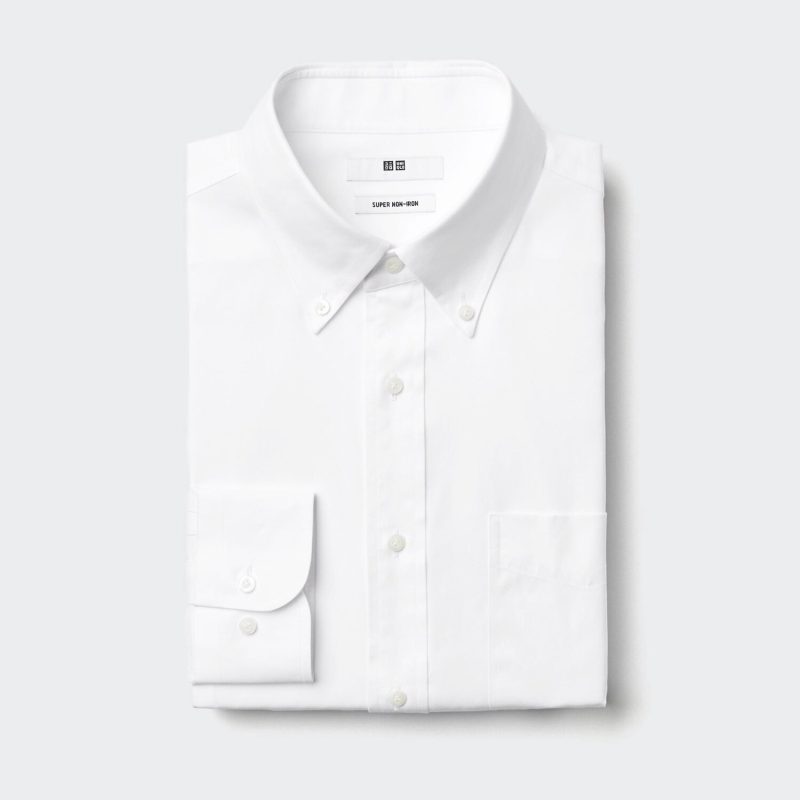 Супернемнущаяся рубашка (длинный рукав, воротник на пуговицах)