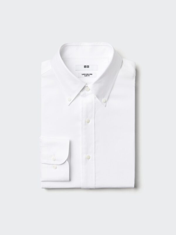 Рубашка Super Non-Iron Slim Fit (воротник на пуговицах)