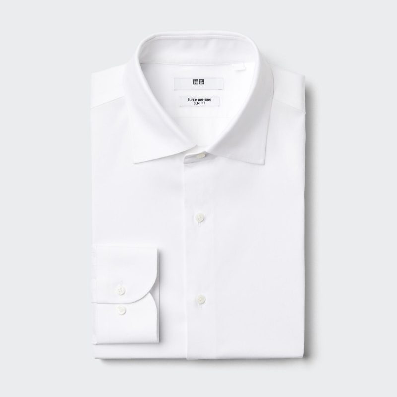 Рубашка Super Non-Iron Slim Fit (с отложным воротником)