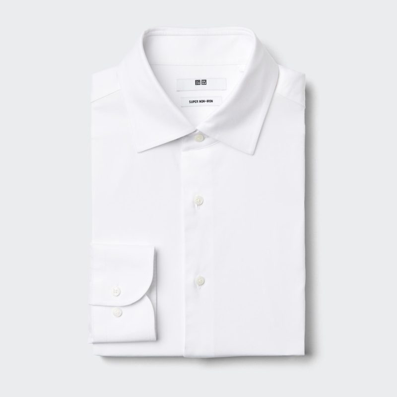 Рубашка обычного покроя из сверхпрочного материала (с отложным воротником)