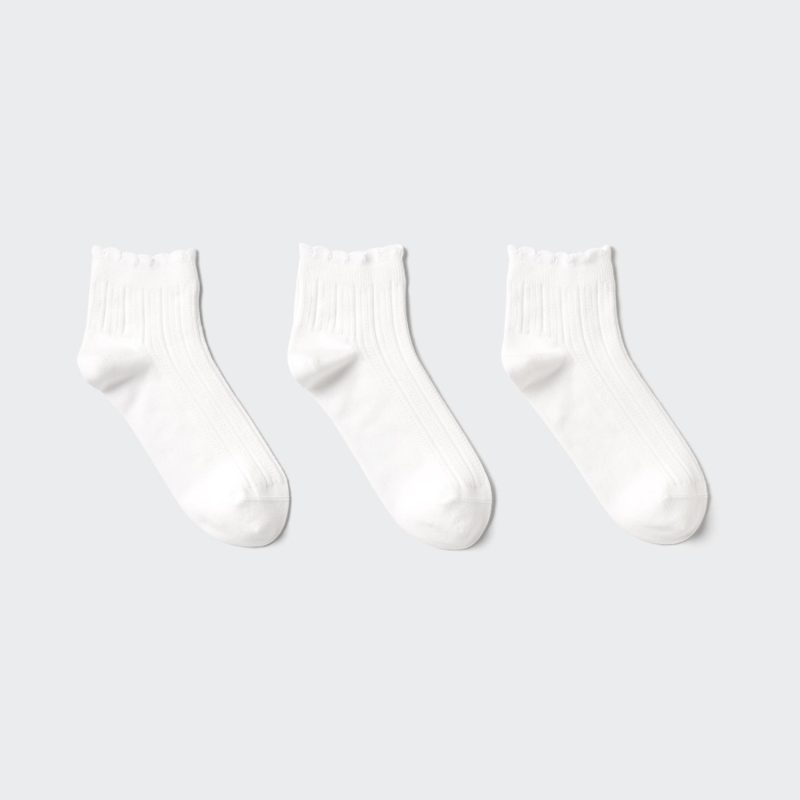 Короткие носки (3 пары, с оборкой)