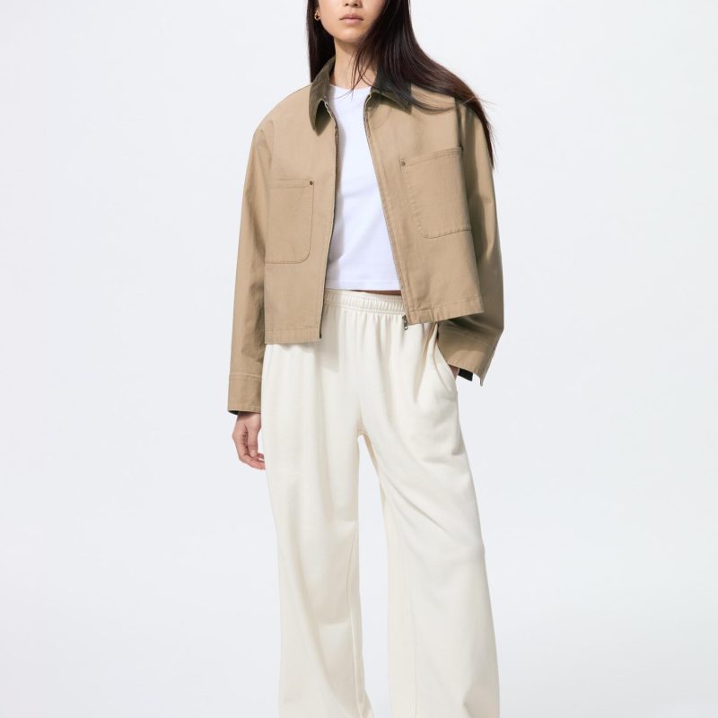 Свитшотные широкие брюки (длина ноги 75–78 см, удлинённые)