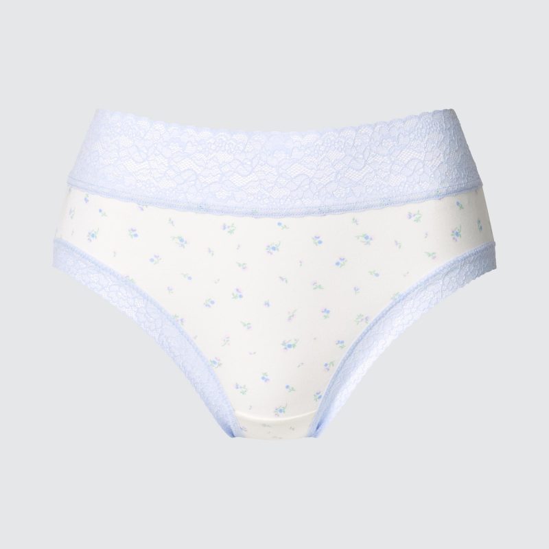 Трусы с высокой посадкой (цветы)
