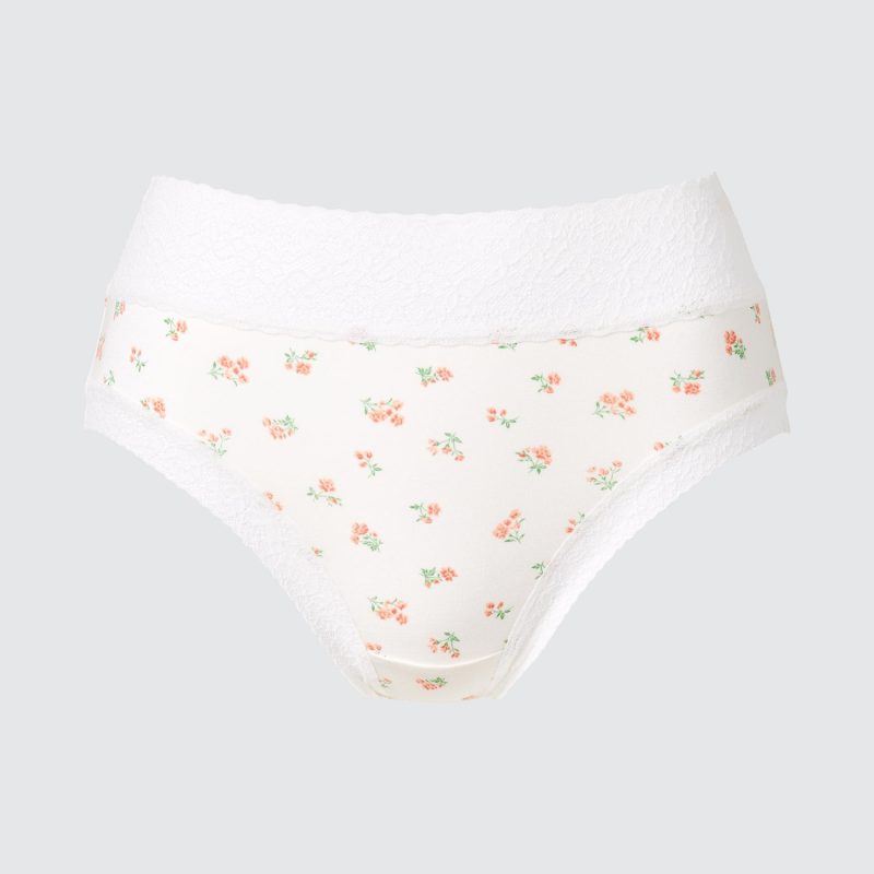 Трусы с высокой посадкой (цветы)